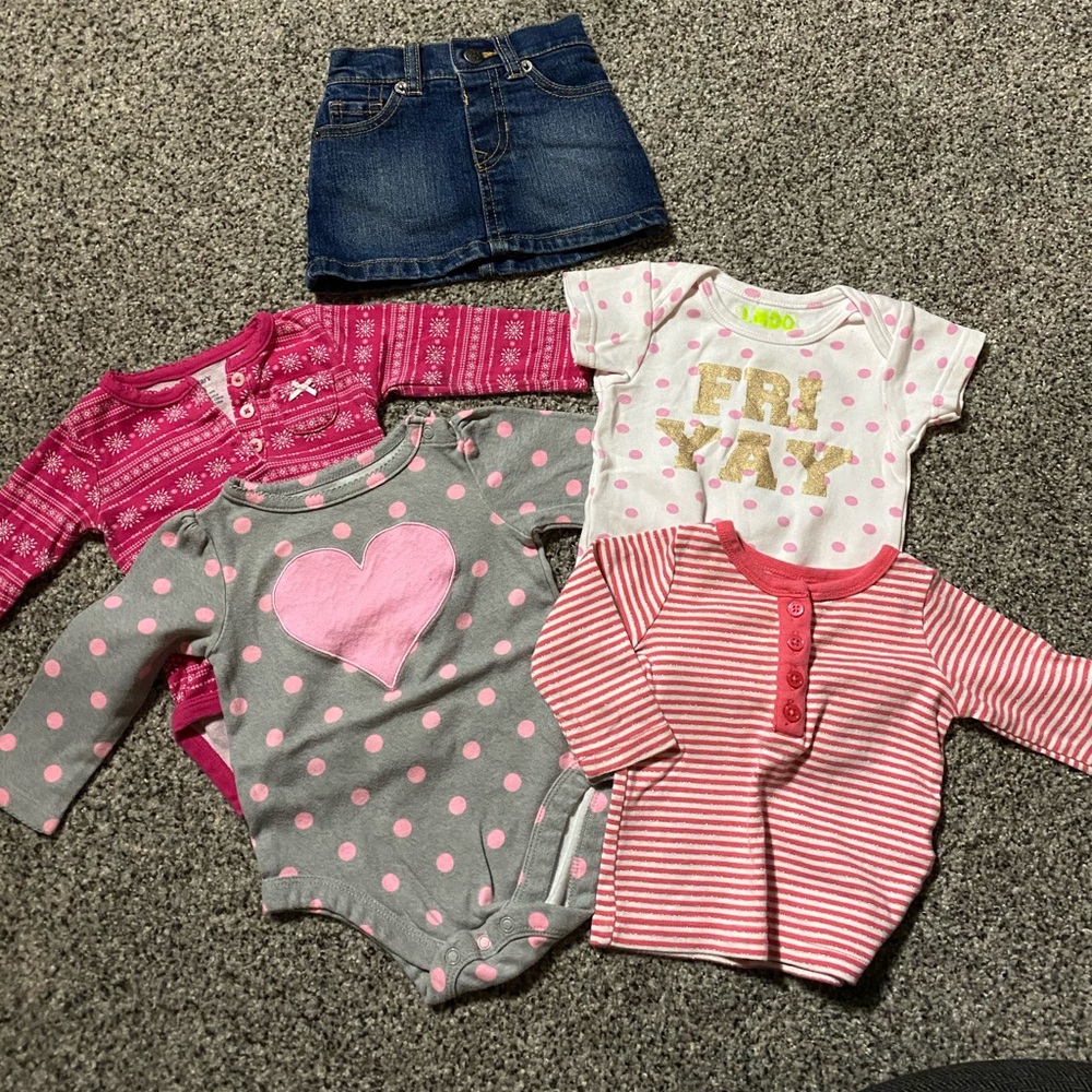 Baby Girl 5 Piece Outfit Mix